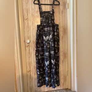 ROMWE Black and White Wide Leg Jumpsuit